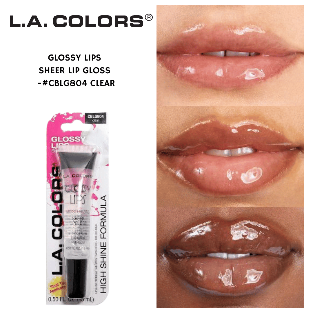 L.A Colors Glossy Lips Sheer Lip Gloss - #CBLG804 Clear