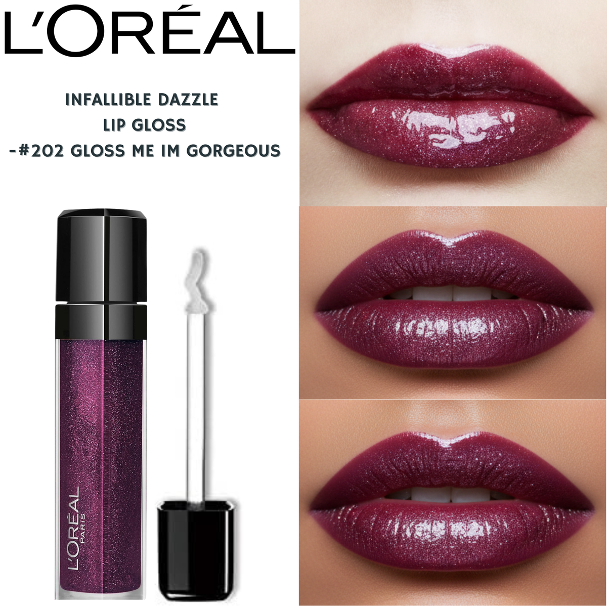 L'Oréal Infallible Dazzle Lip Gloss -#202 Gloss Me Im Gorgeous