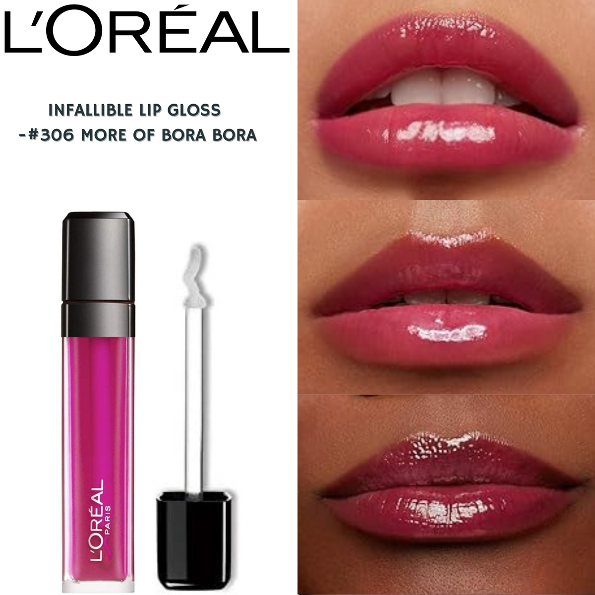 L'Oréal Infallible Lip Gloss -#306 More of Bora Bora