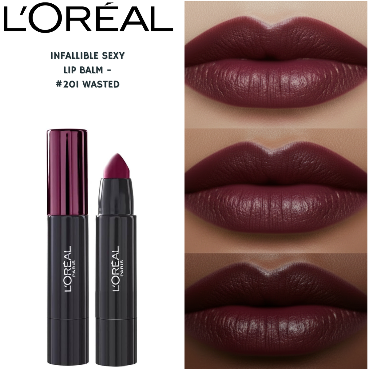 L'Oreal Infallible Sexy Lip Balm - 201 Wasted