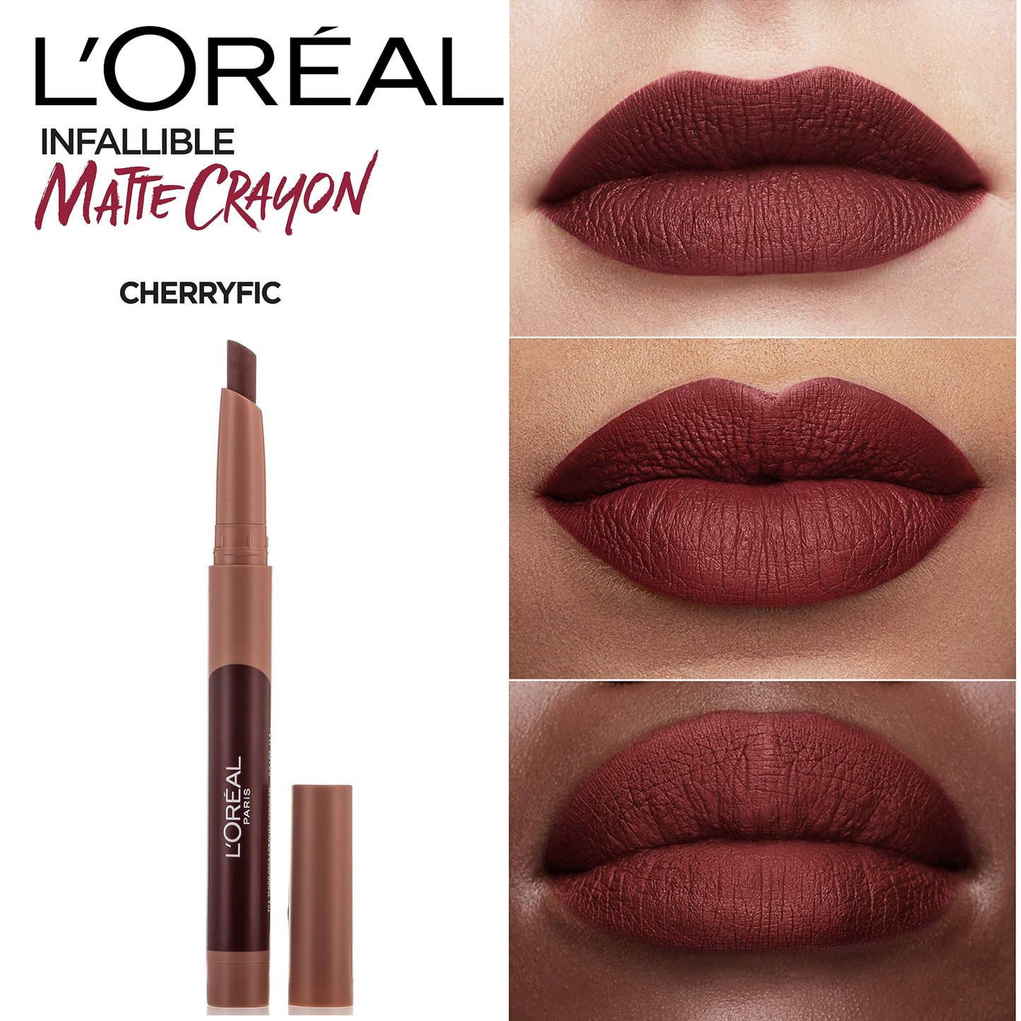 Loreal Infallible Very Matte Lip Crayon Lipstick -#116 Cherryfic