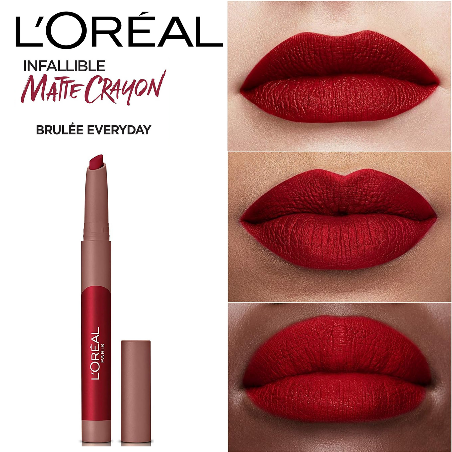 Loreal Infallible Very Matte Lip Crayon Lipstick -#113 Brulee Everyday