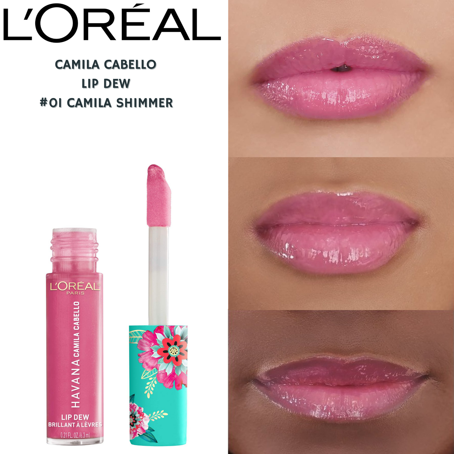 Loreal Paris Camila Cabello Lip Dew -#01 Camila Shimmer