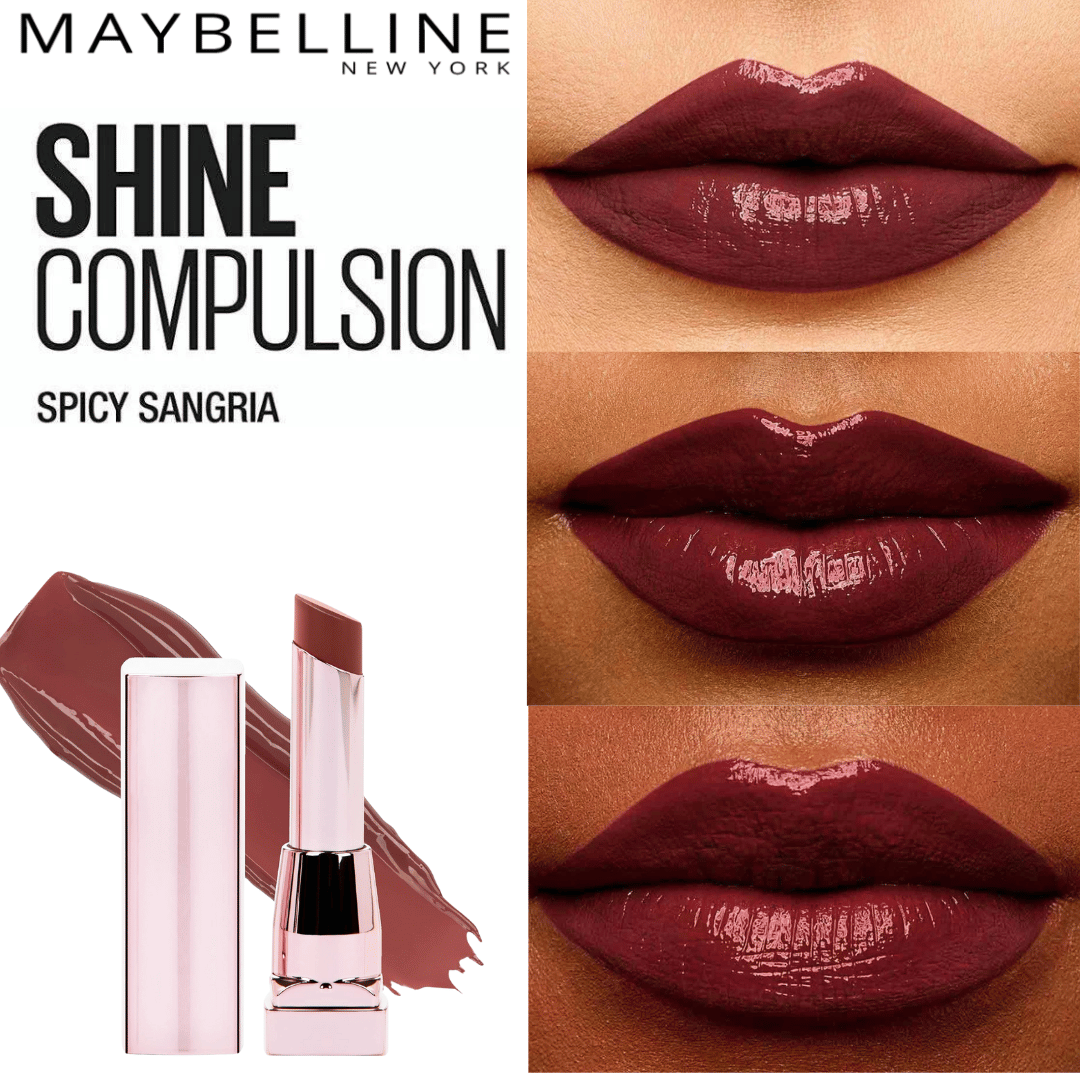 Maybelline Color Sensational Brilliant Lipstick -#130 Spicy Sangria