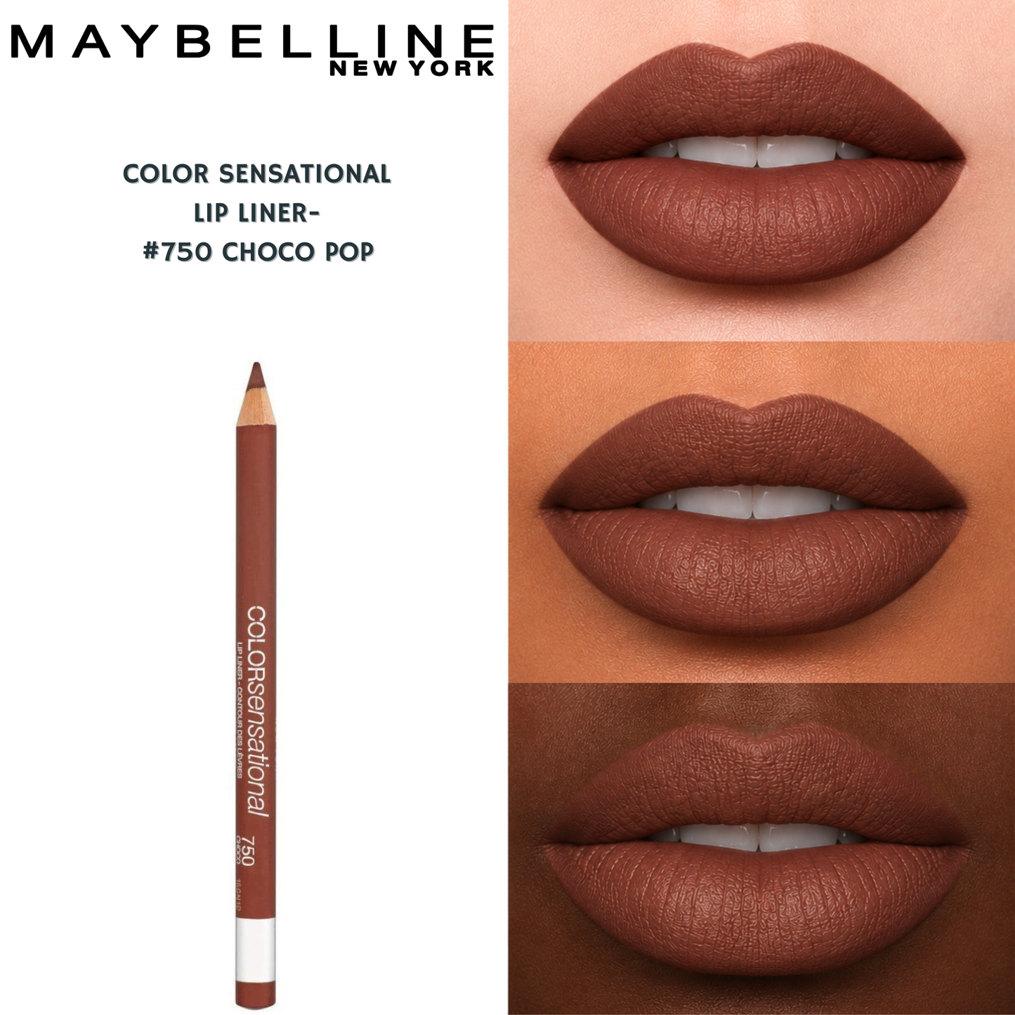 Maybelline Color Sensational Lip Liner- #750 Choco Pop