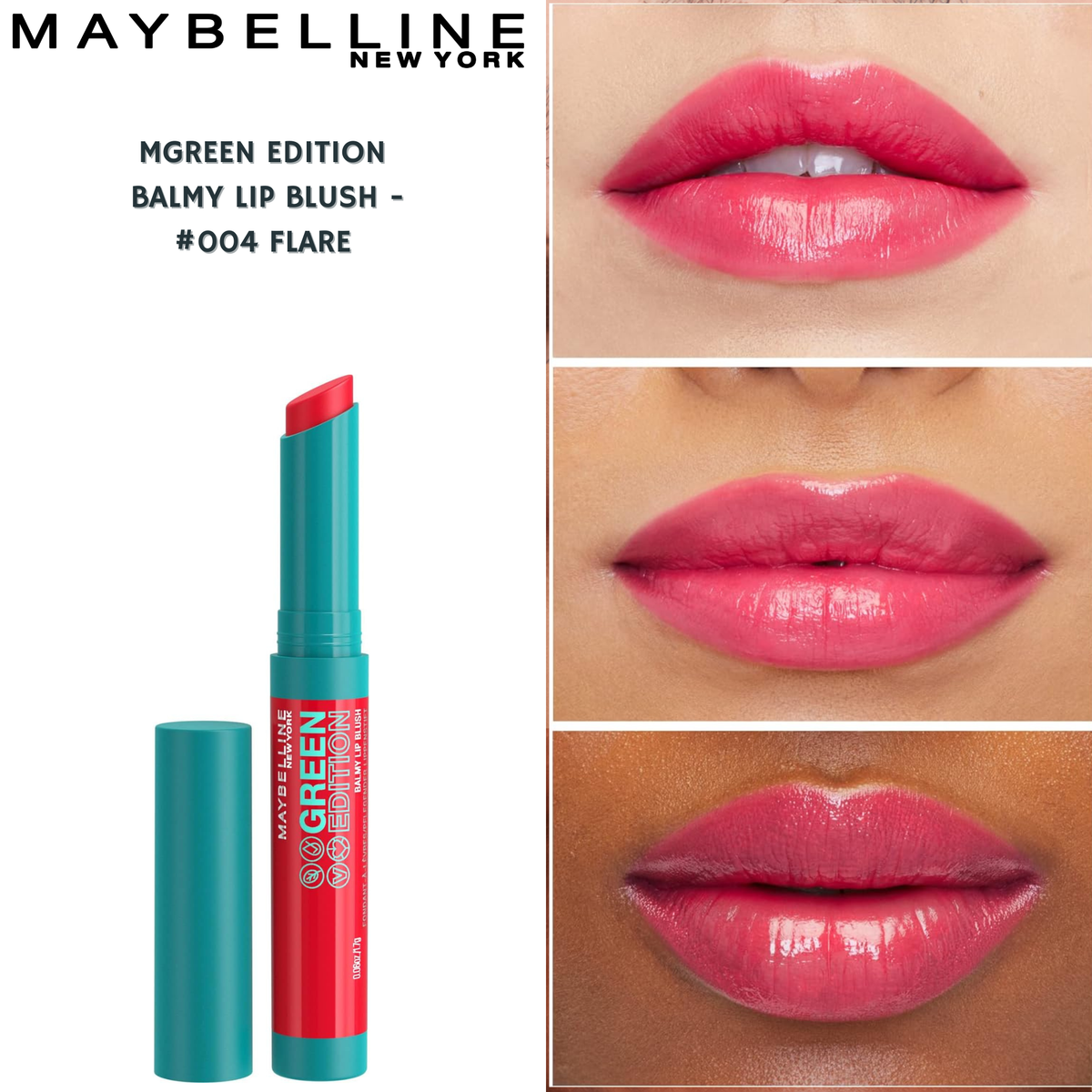 Maybelline Green Edition Balmy Lip Blush -#004 Flare