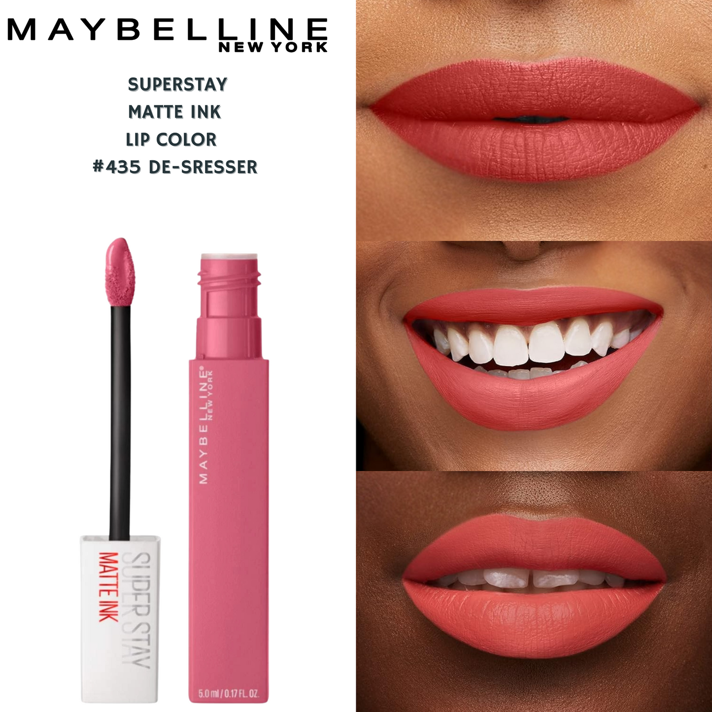 Maybelline SuperStay Matte Ink Liquid Lip Color- #435 De-Stresser