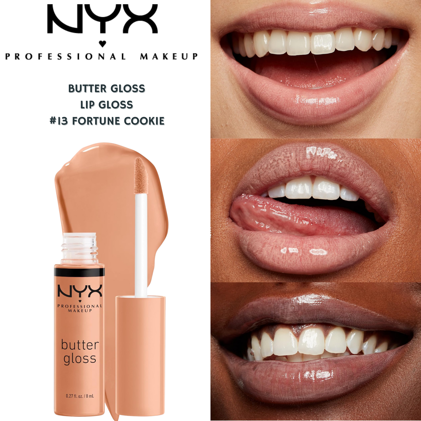 NYX Butter Gloss Lip Gloss -#13 Fortune Cookie