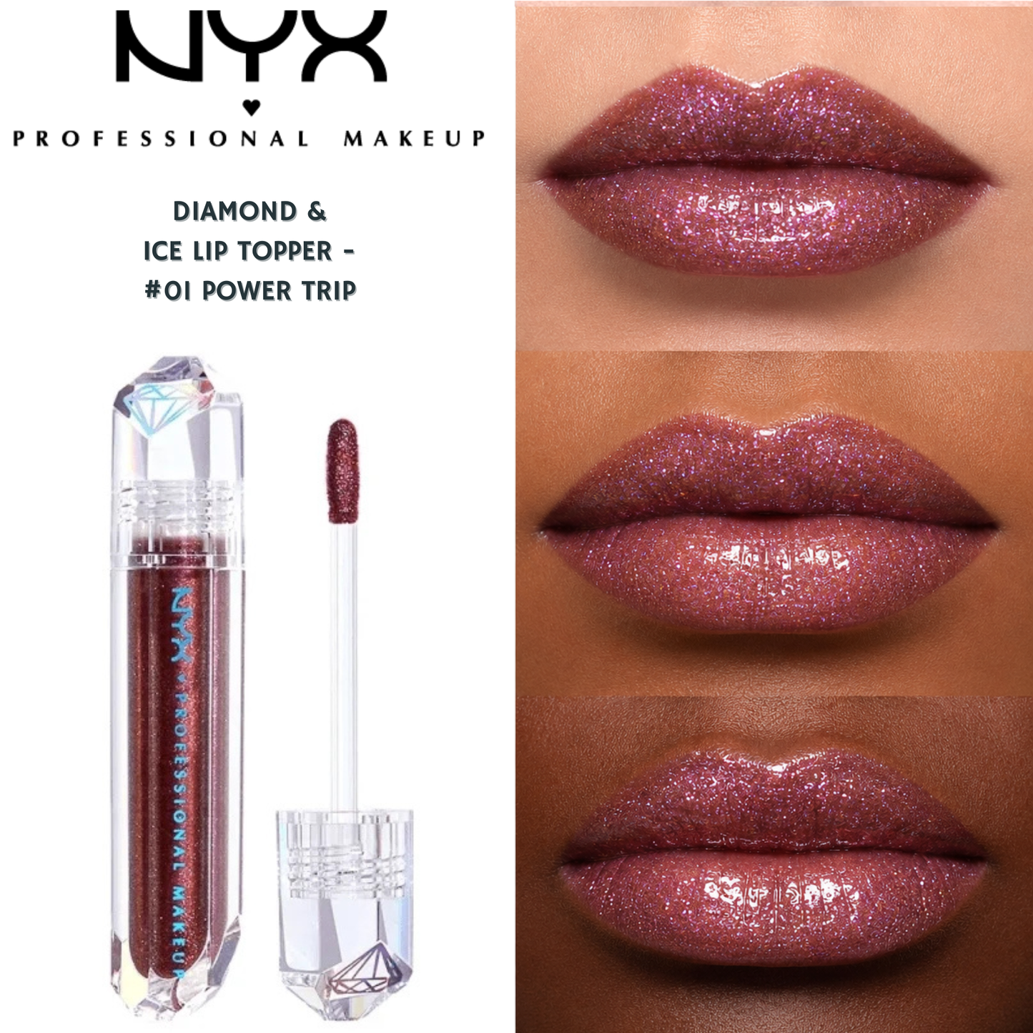 NYX Diamond & Ice Lip Topper - #01 Power Trip