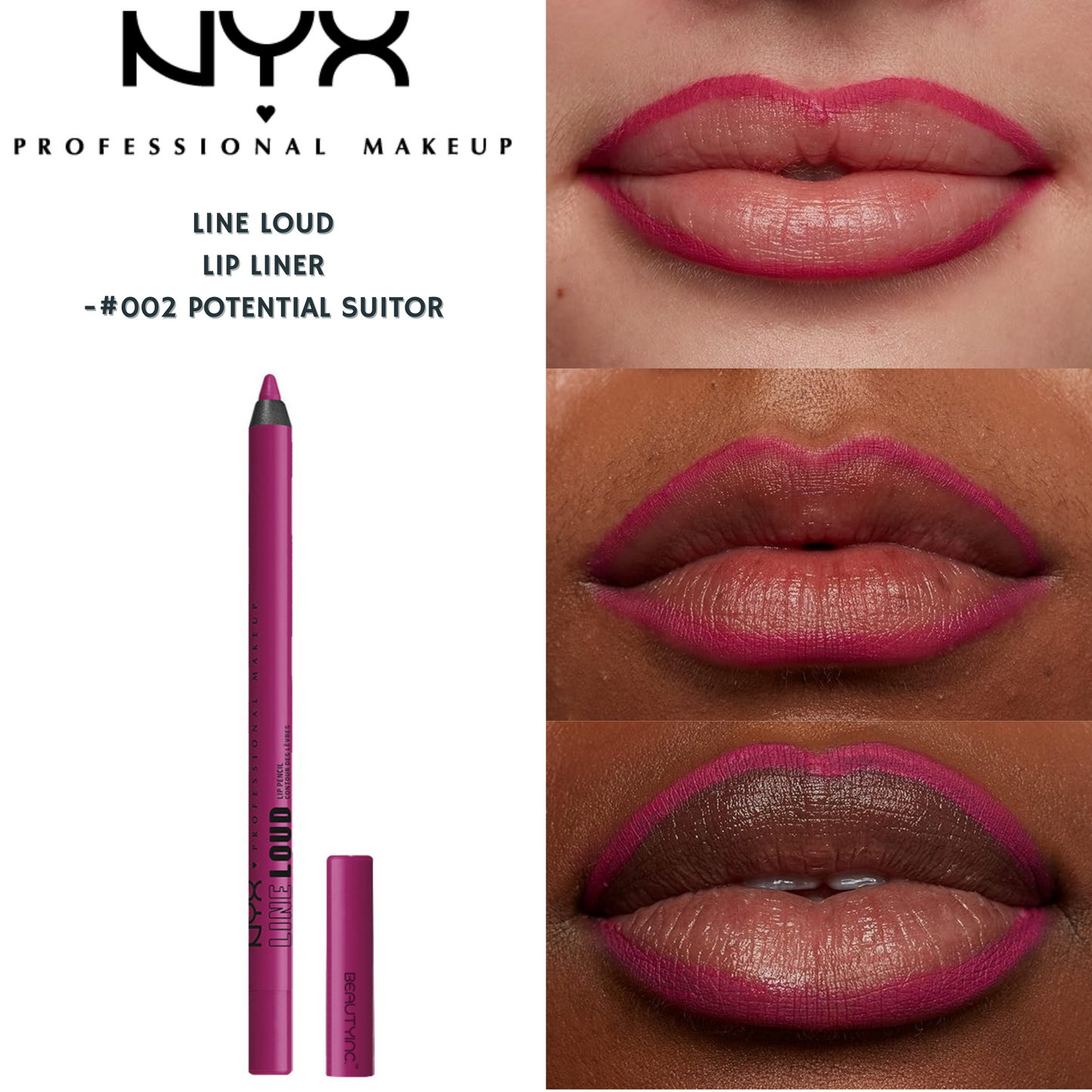 NYX Line Loud Lip Liner -#002 Potential Suitor