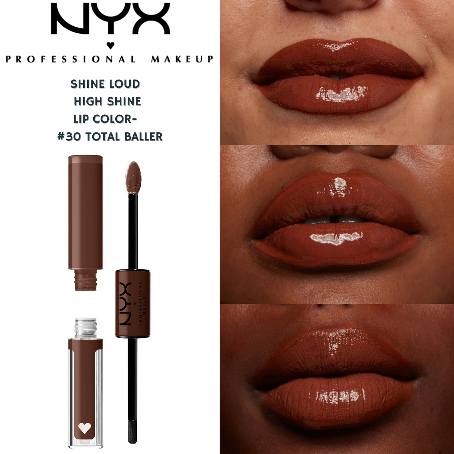 NYX Shine Loud High Shine Lip Color - #30 Total Baller