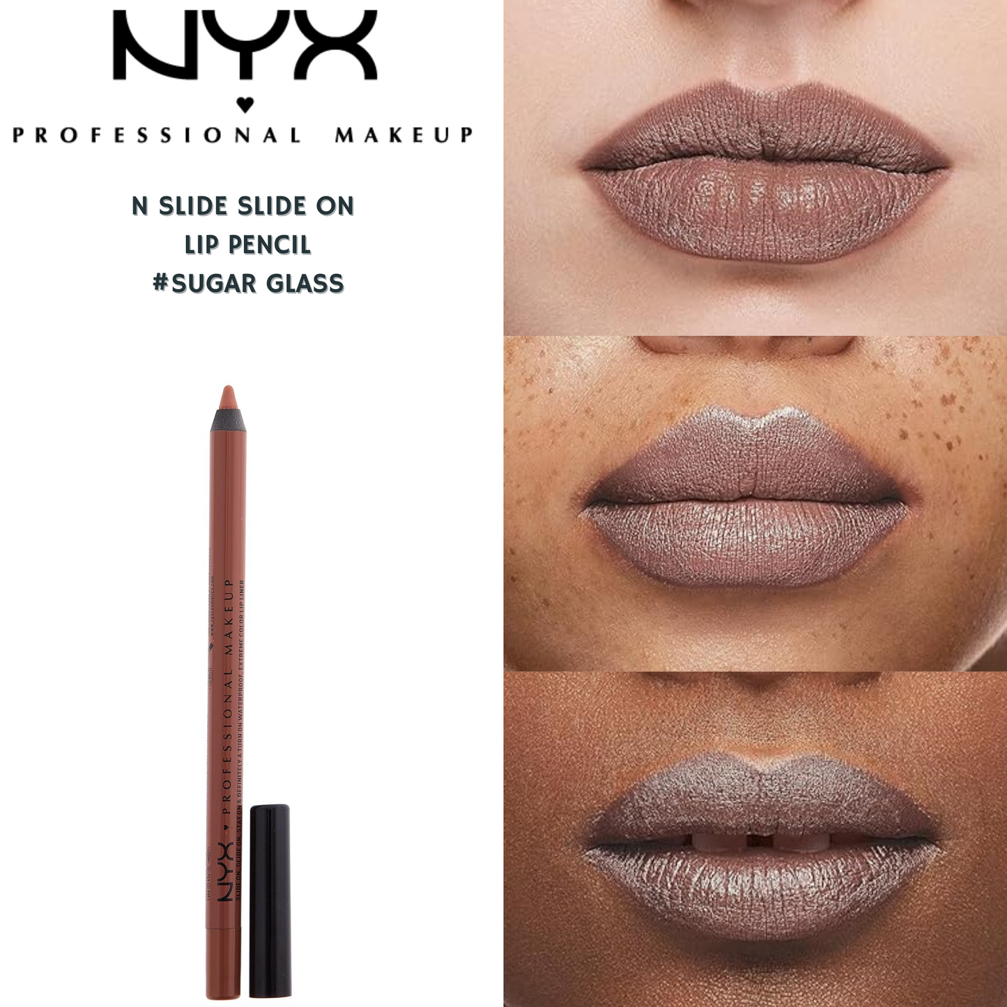 NYX Slide On Glide On Lip Liner -#Sugar Glass