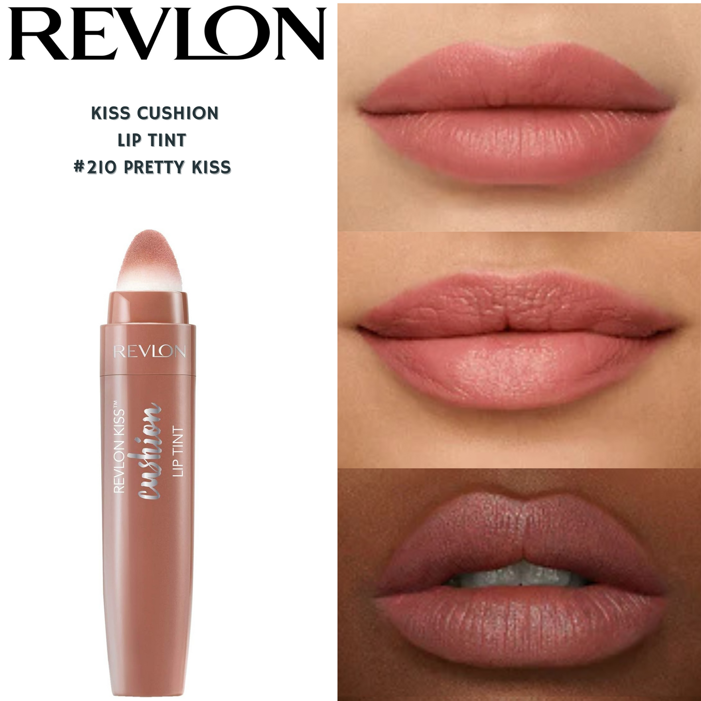 Revlon Kiss Cushion Lip Tint -#210 Pretty Kiss