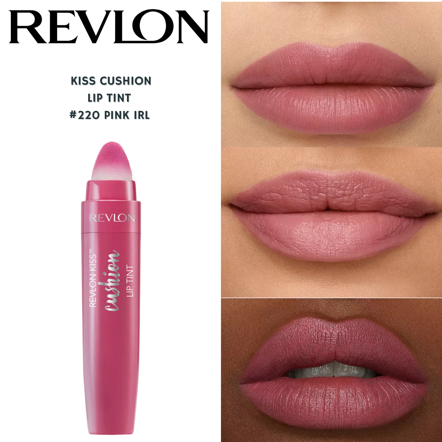 Revlon Kiss Cushion Lip Tint -#220 Pink Irl