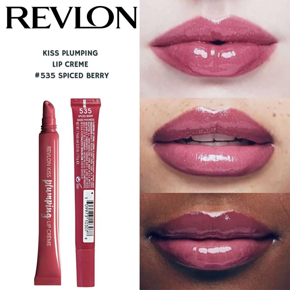 Revlon Kiss Plumping Lip Creme -#535 Spiced Berry