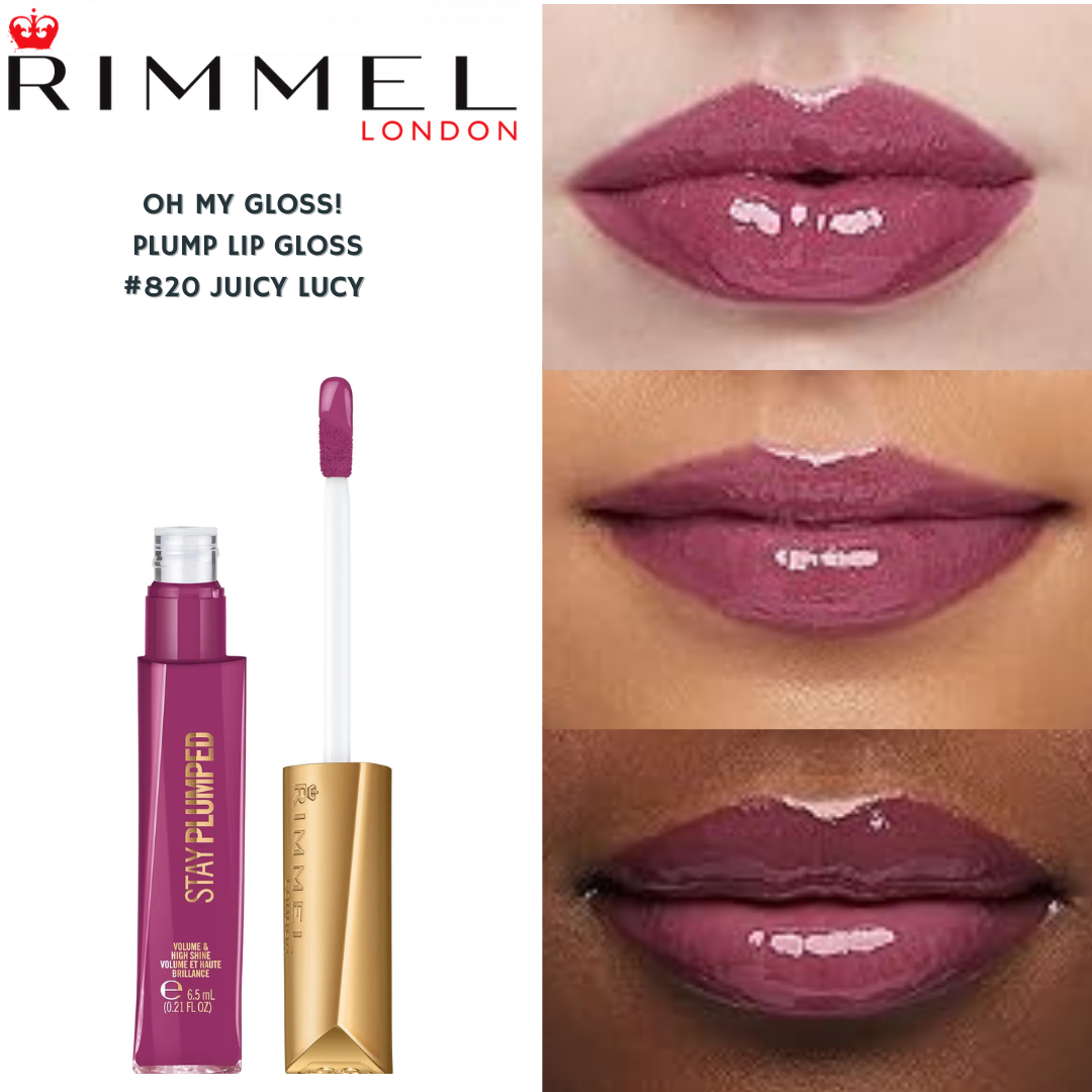 Rimmel London Stay Plumped Lip Gloss -#820 juicy Lucy