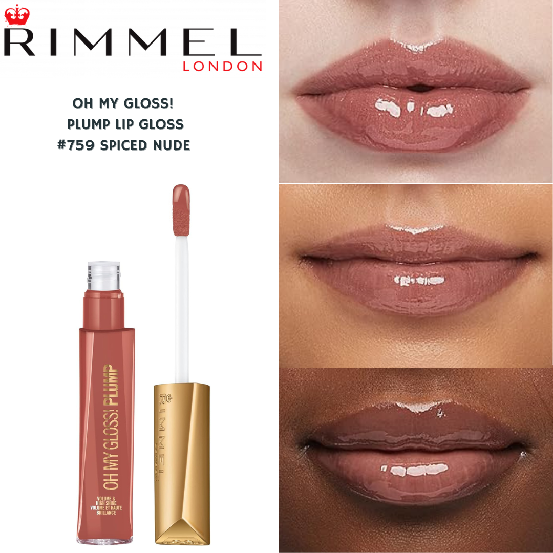 Rimmel Oh My Gloss! Plump Lipgloss -#759 Spiced Nude