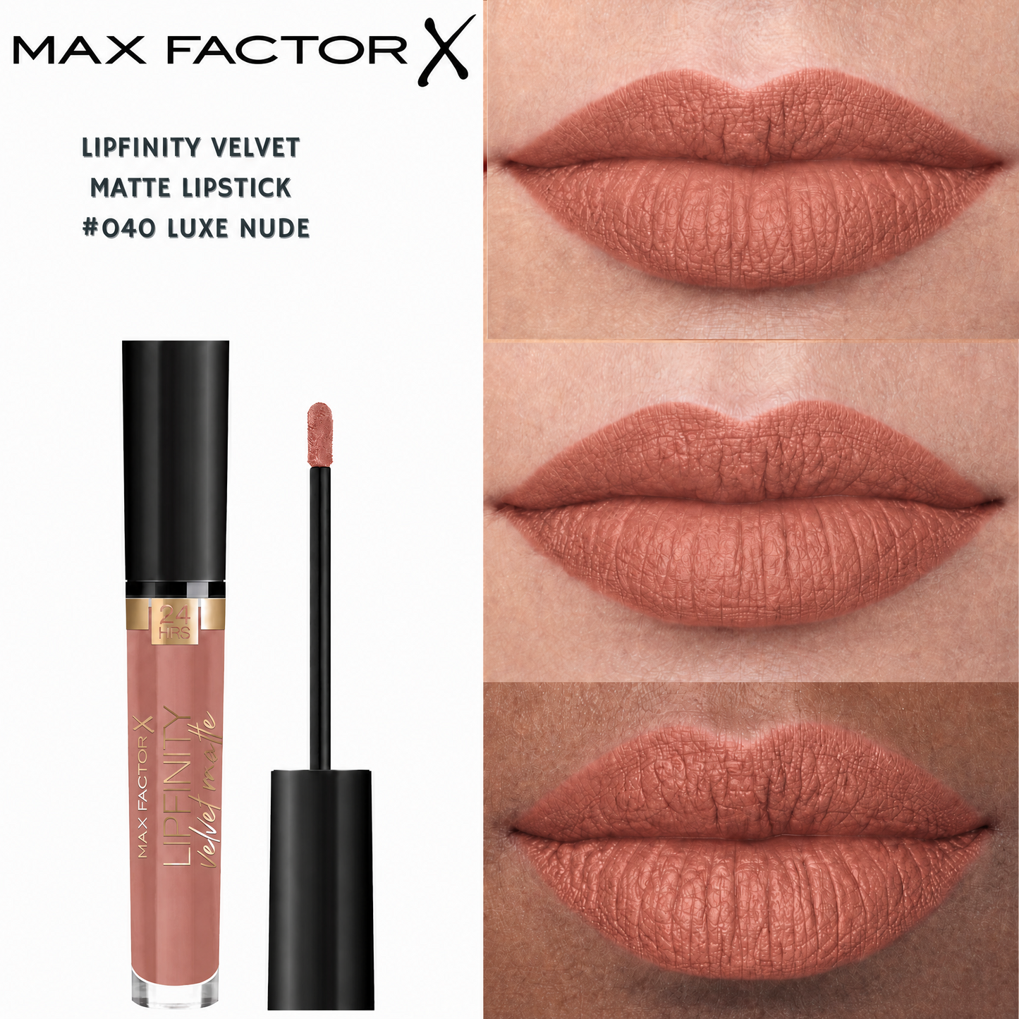 Max Factor Lipfinity Velvet Matte Lipstick - #040 Luxe Nude