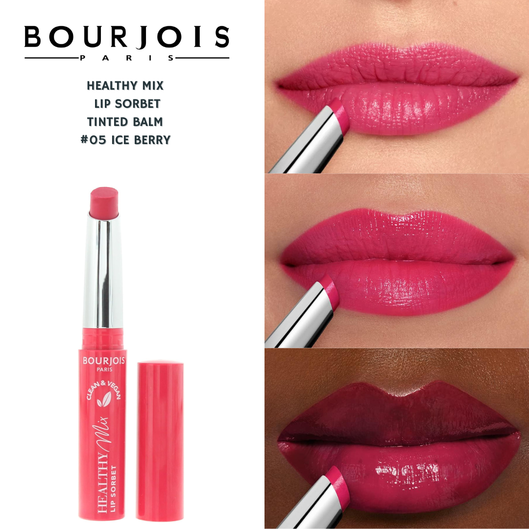 Bourjois Healthy Mix Lip Sorbet Tinted Balm -#05 Ice Berry