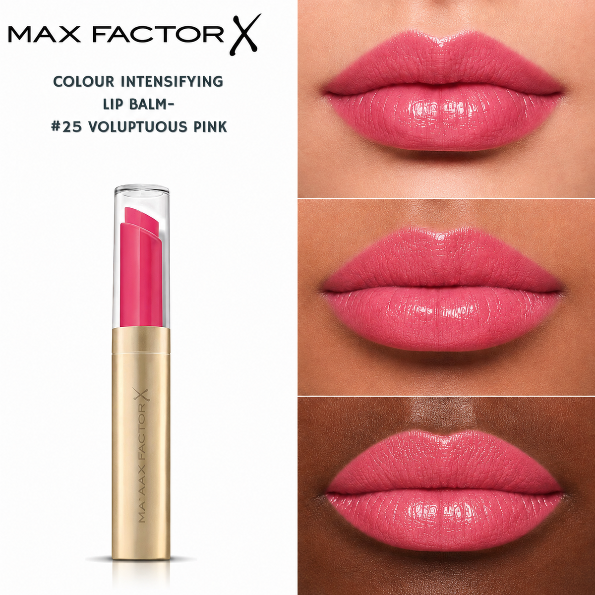Max Factor Colour Intensifying Lip Balm- #25 Voluptuous Pink