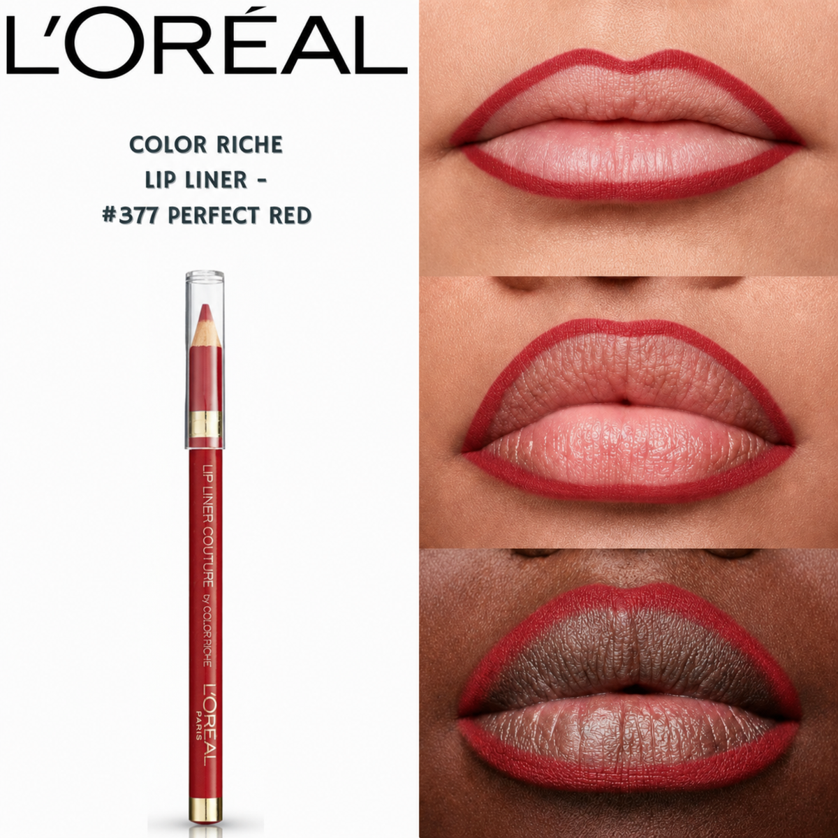 L'Oréal Color Riche Lip Liner Couture - #377 Perfect Red