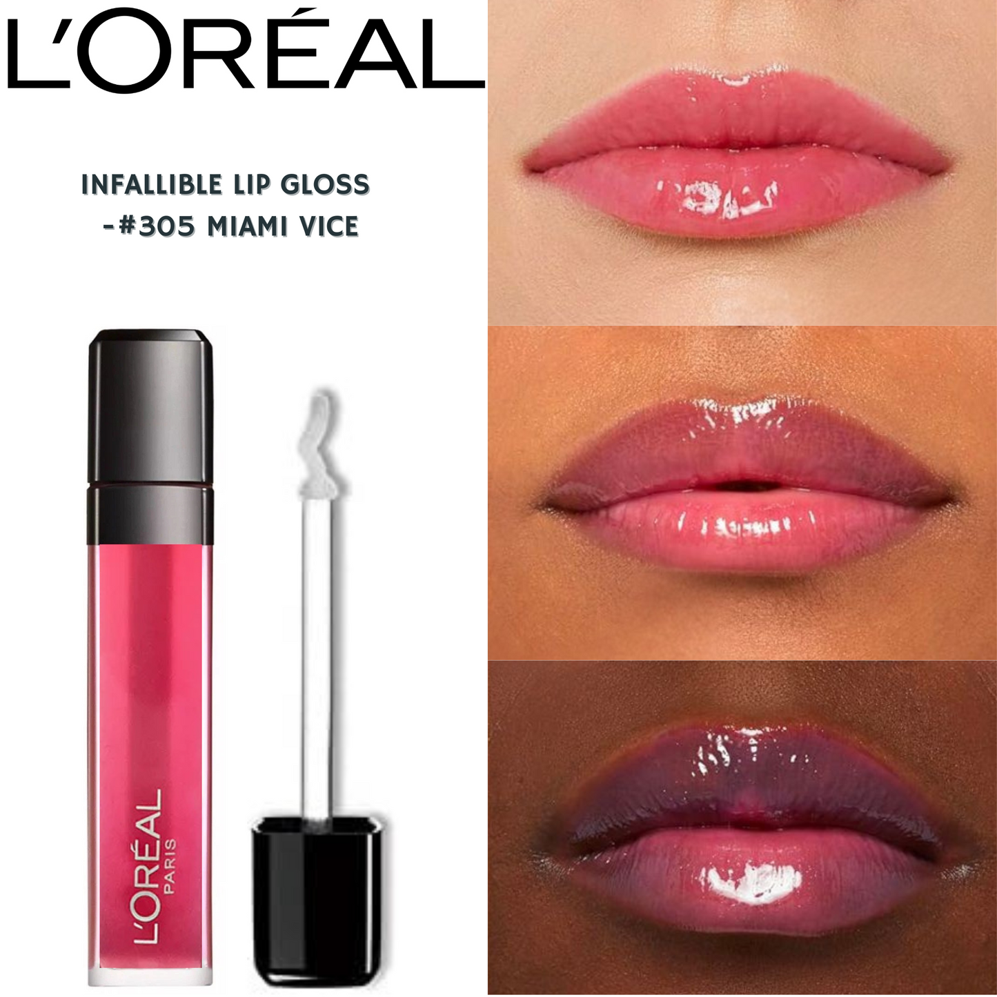 L'Oréal Infallible Lip Gloss -#305 Miami Vice