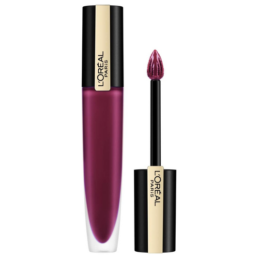 L'Oreal Rouge Signature Metallic Liquid Lipstick -#204 Voodoo