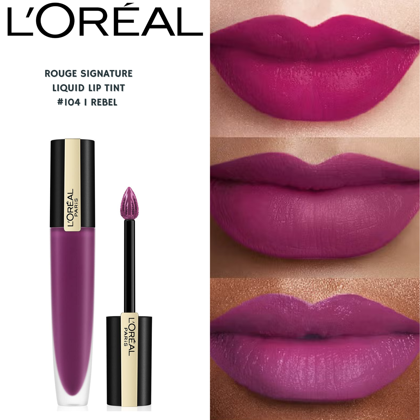 Loreal Rouge Signature Lip Tint -#104 I Rebel