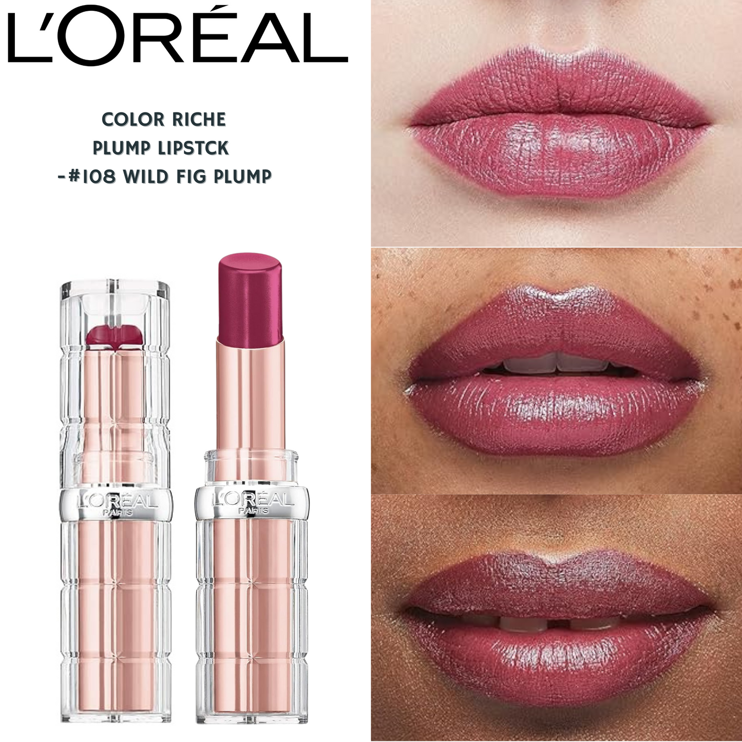 Loreal Color Riche Plump  -#108 Wild Fig Plump