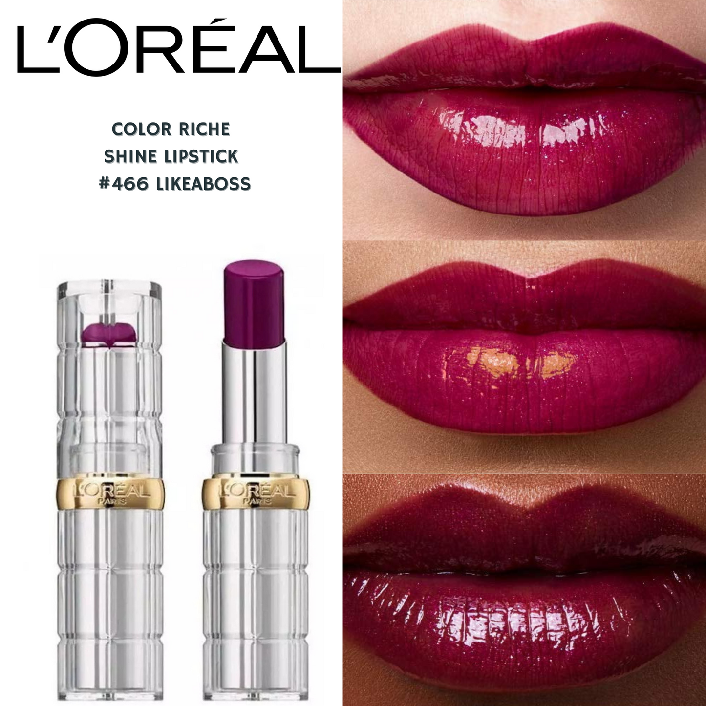 Loreal Color Riche Shine Lipstick -#466 Like a boss