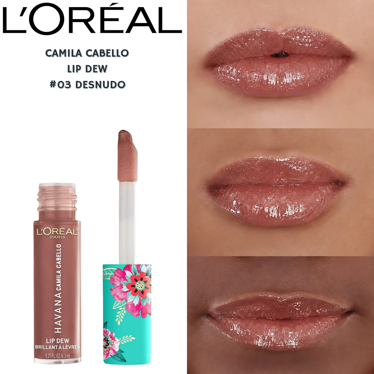 Loreal Paris Camila Cabello Lip Dew -#03 Desnudo