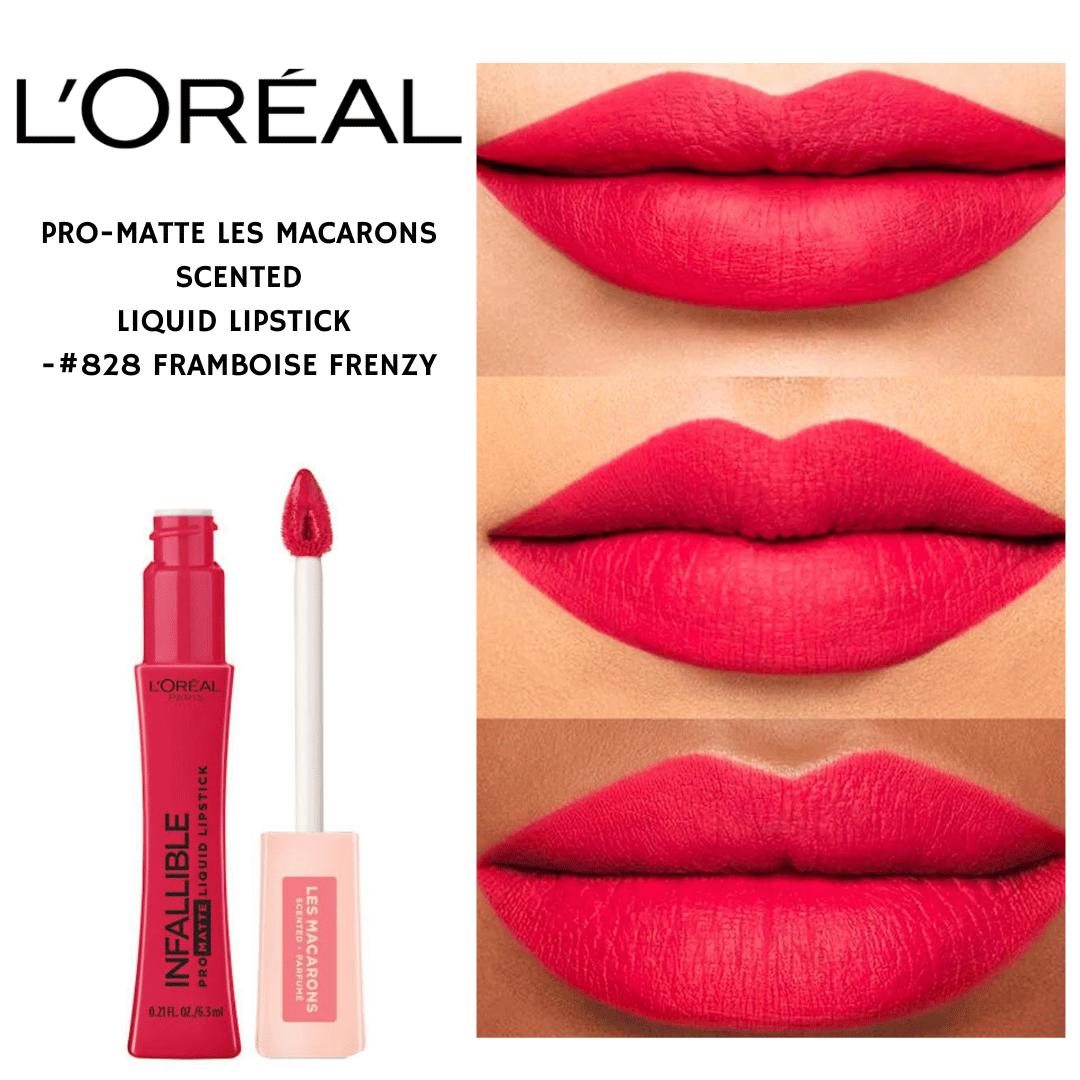 Pro-Matte Les Macarons Scented Liquid Lipstick - #828 Framboise Frenzy