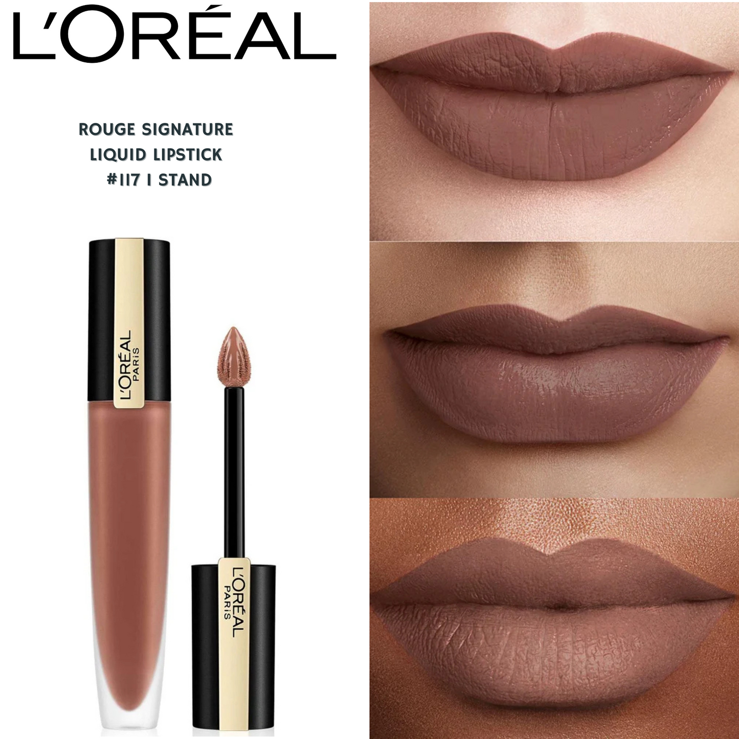 Loreal Rouge Signature Liquid Lipstick -#117 I Stand