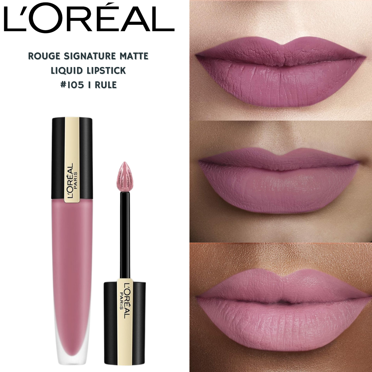 Loreal Rouge Signature Liquid Lipstick -#105 I Rule