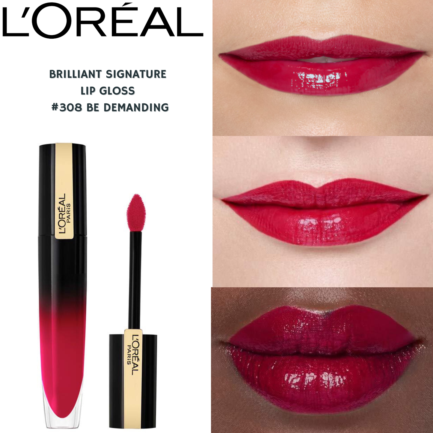 Loreal Signature Brilliant Lip Gloss -#308 Be Demanding