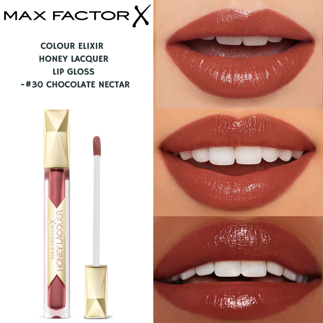 Max Factor Colour Elixir Honey Lacquer Lip Gloss - 30 Chocolate Nectar