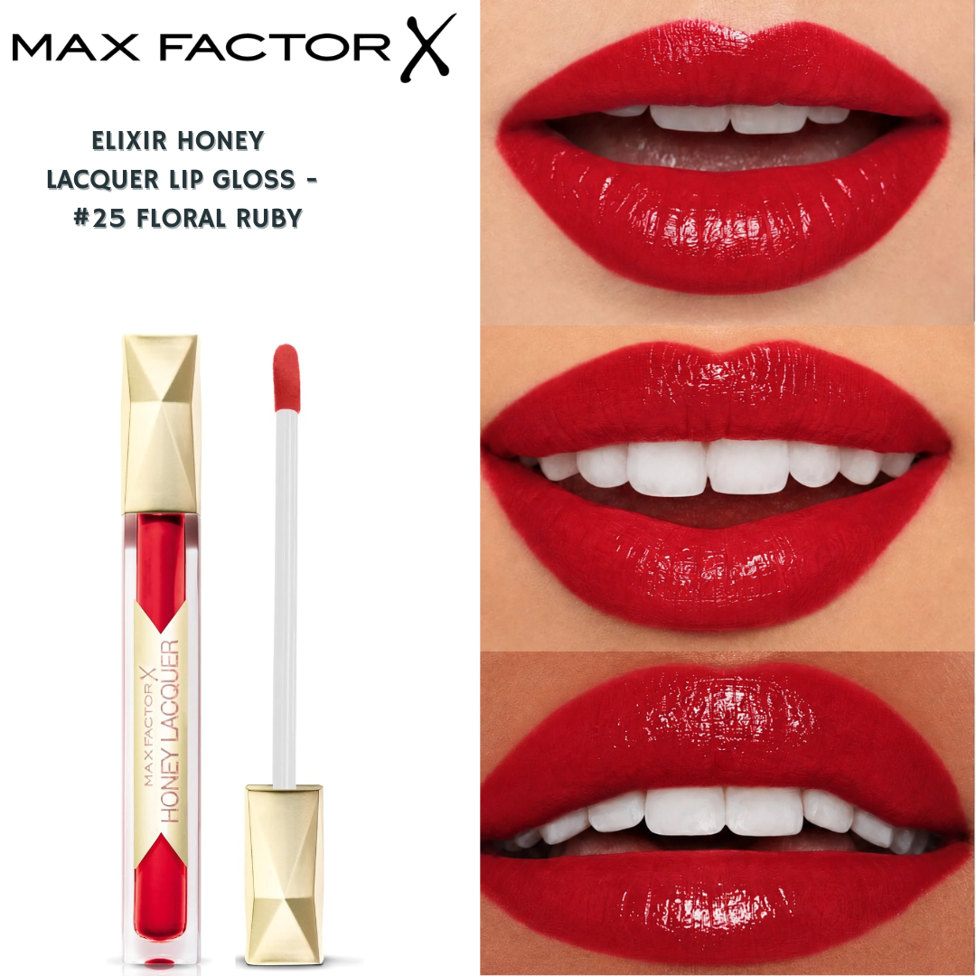Max Factor Colour Elixir Honey Lacquer Lip Gloss - #25 Floral Ruby