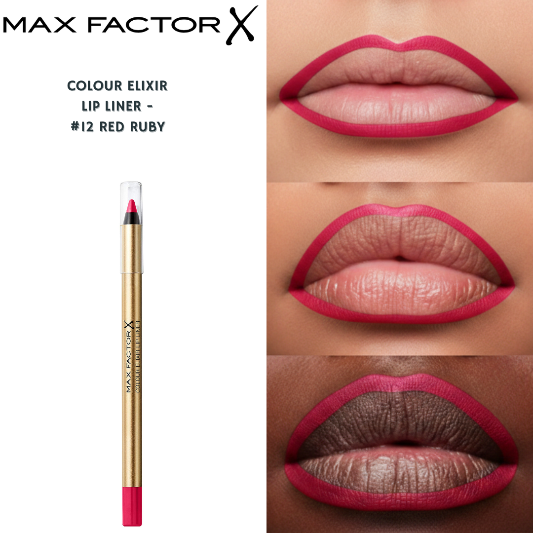 Max Factor Colour Elixir Lip Liner - #12 Red Ruby