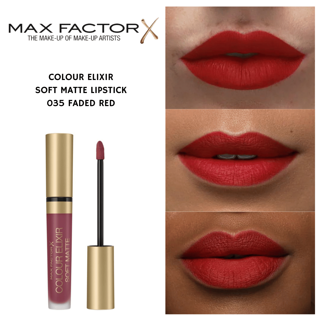 Colour Elixir Soft Matte Lipstick 035 Faded Red