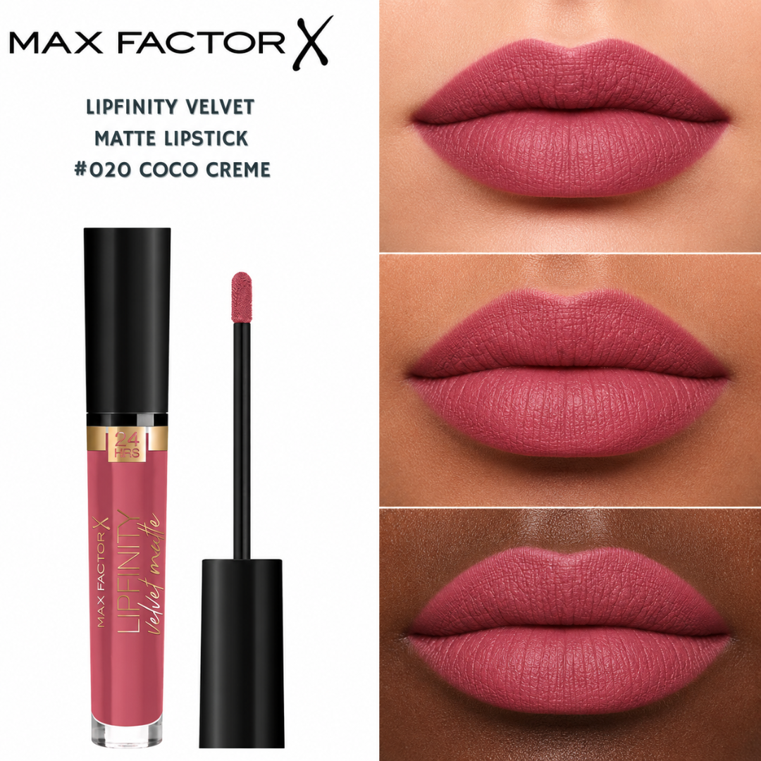 Max Factor Lipfinity Velvet Matte Lipstick - 020 Coco Creme