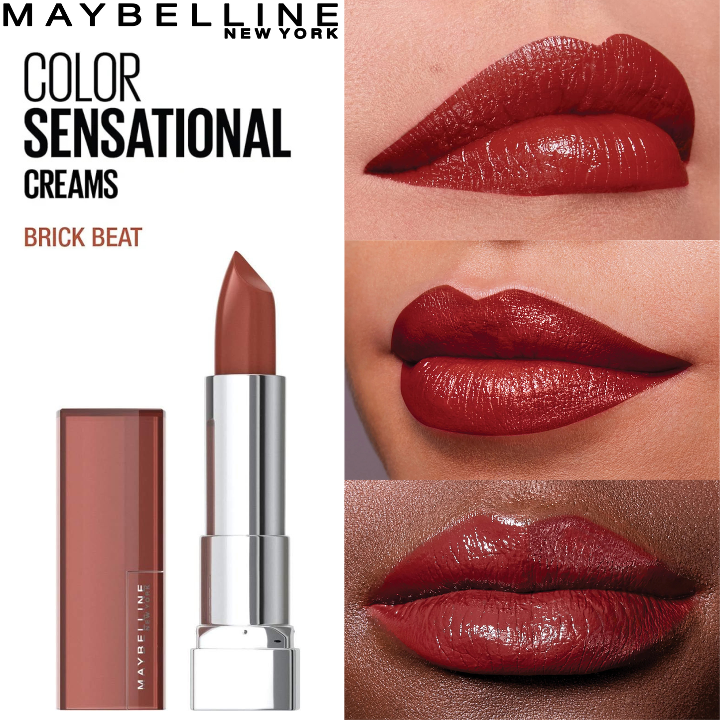 Maybelline Color Sensational Cream Lipstick -#122 Brick Beat