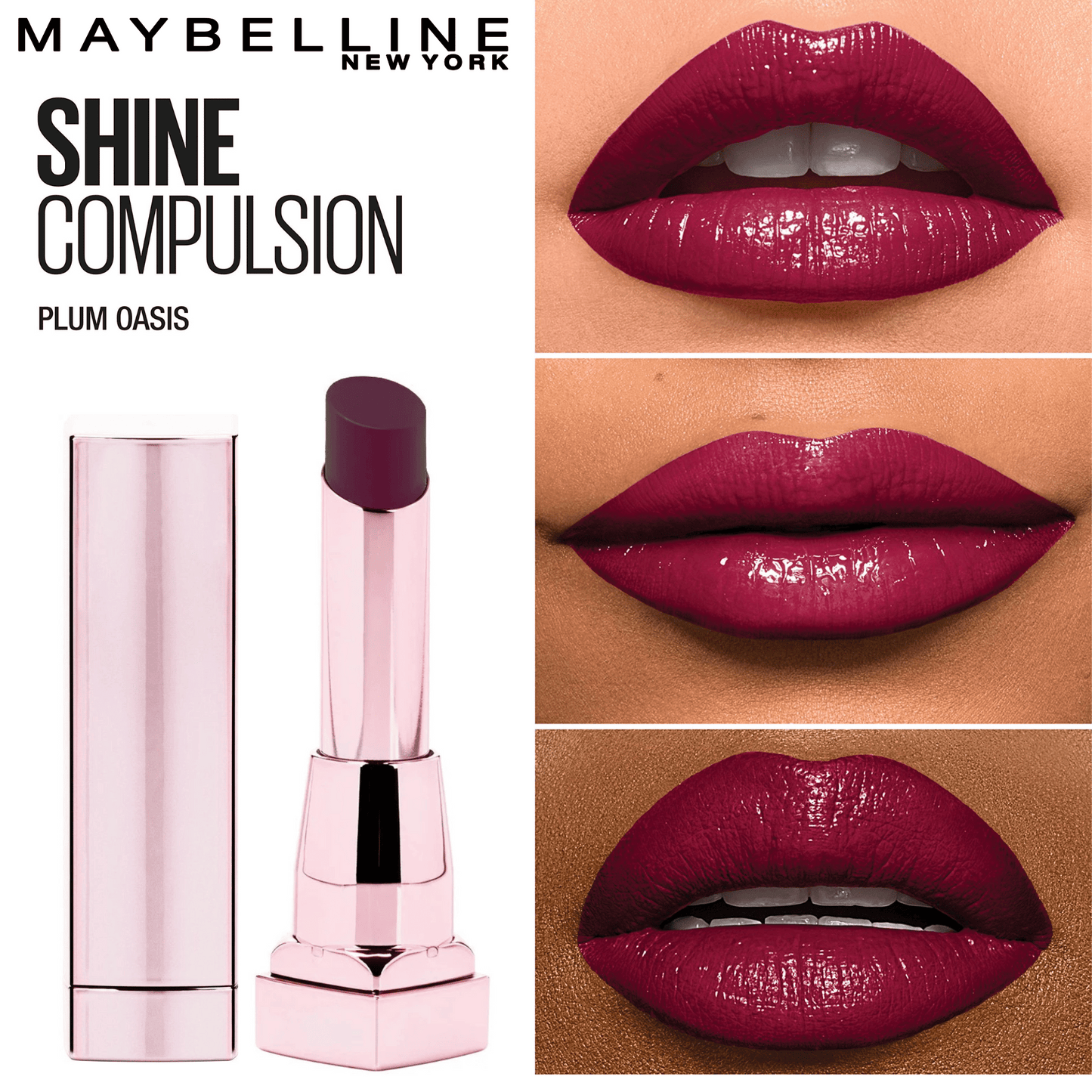 Maybelline Color Sensational Shine Compulsion Lipstick -#125 Plum Oasis