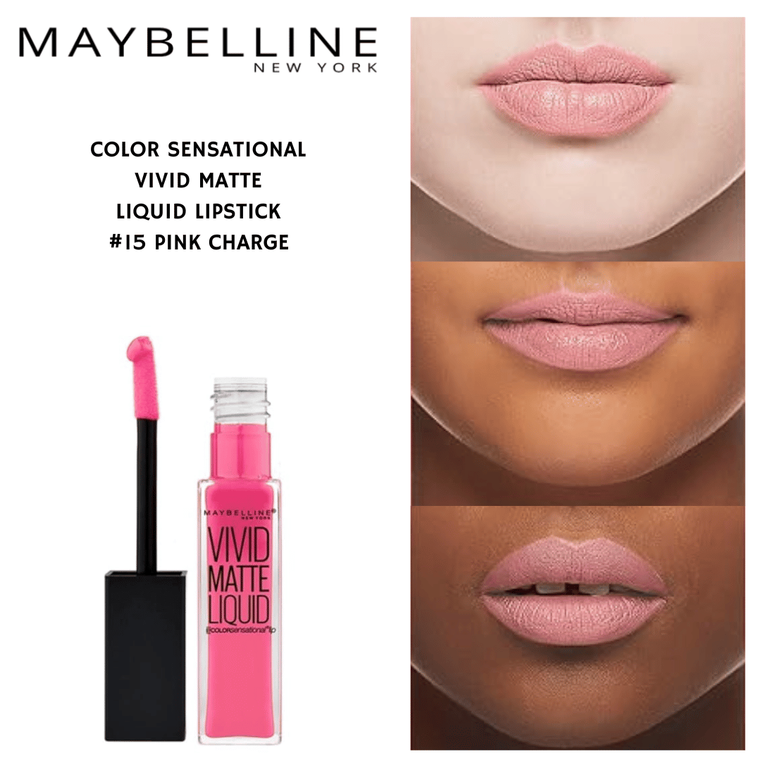 Color Sensational Vivid Matte Liquid- #15 Pink Charge