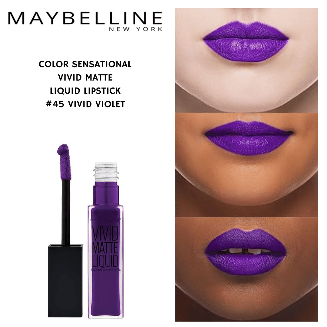 Color Sensational Vivid Matte Liquid-  #45 Vivid Violet Info