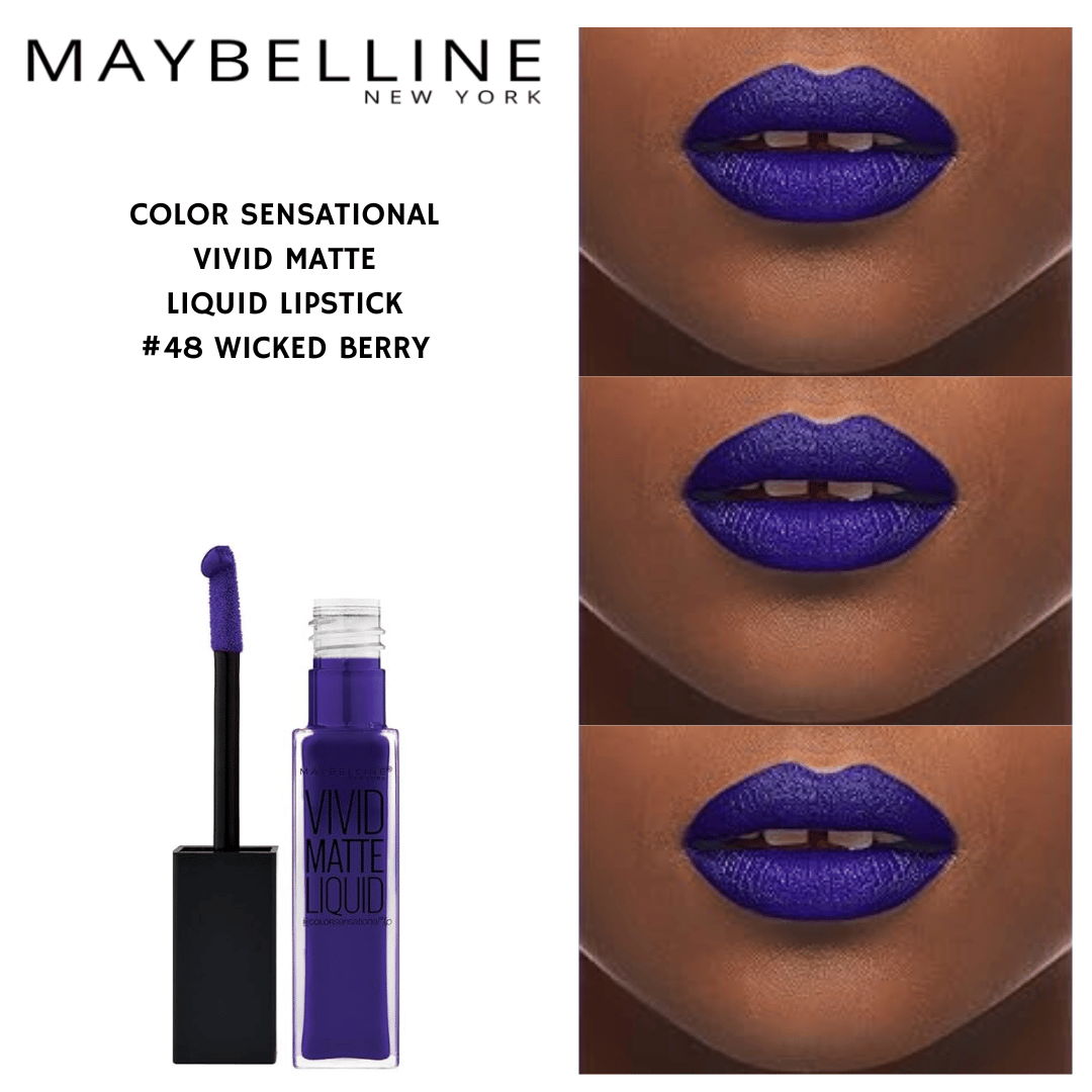 Color Sensational Vivid Matte Liquid- #48 Wicked Berry