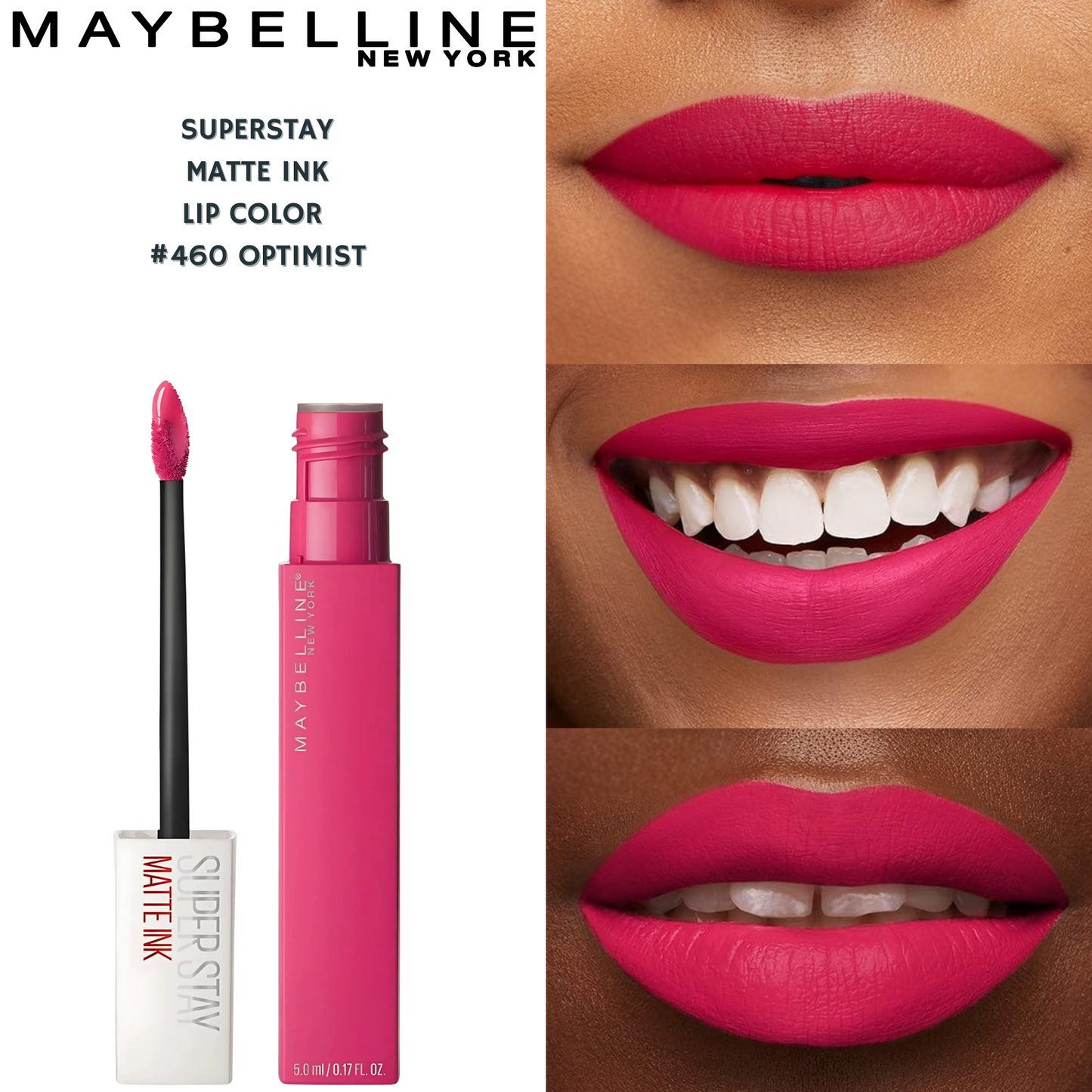 Maybelline SuperStay Matte Ink Liquid Lip Color- #460 Optimist