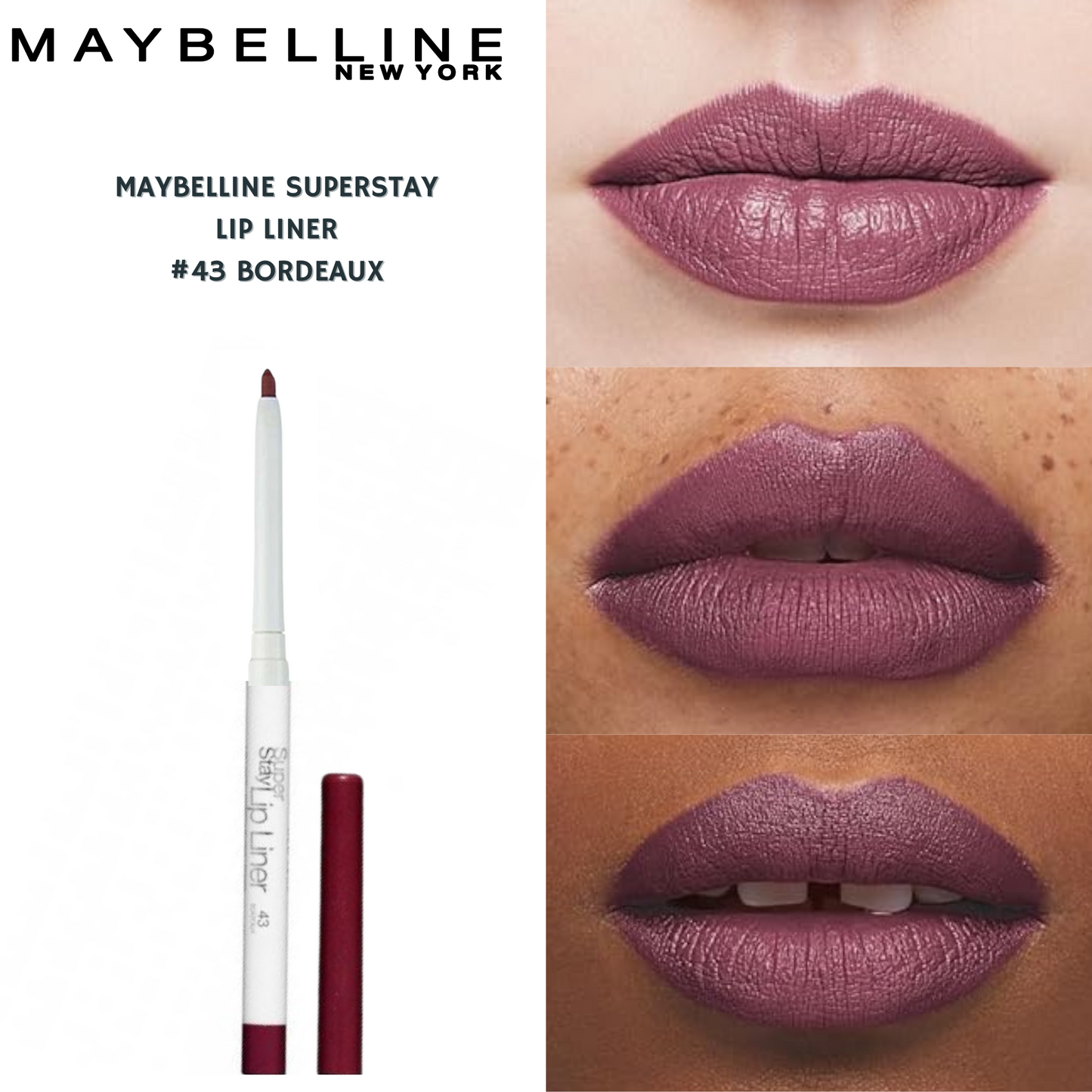 Maybelline Superstay Lip Liner -#43 Bordeaux