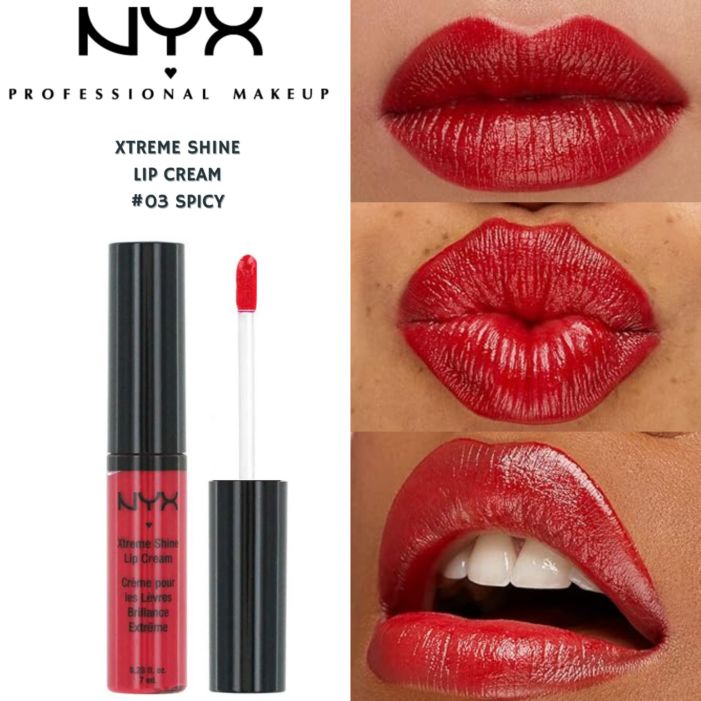 NYX Extreme Shine Lip Cream -#03 Spicy
