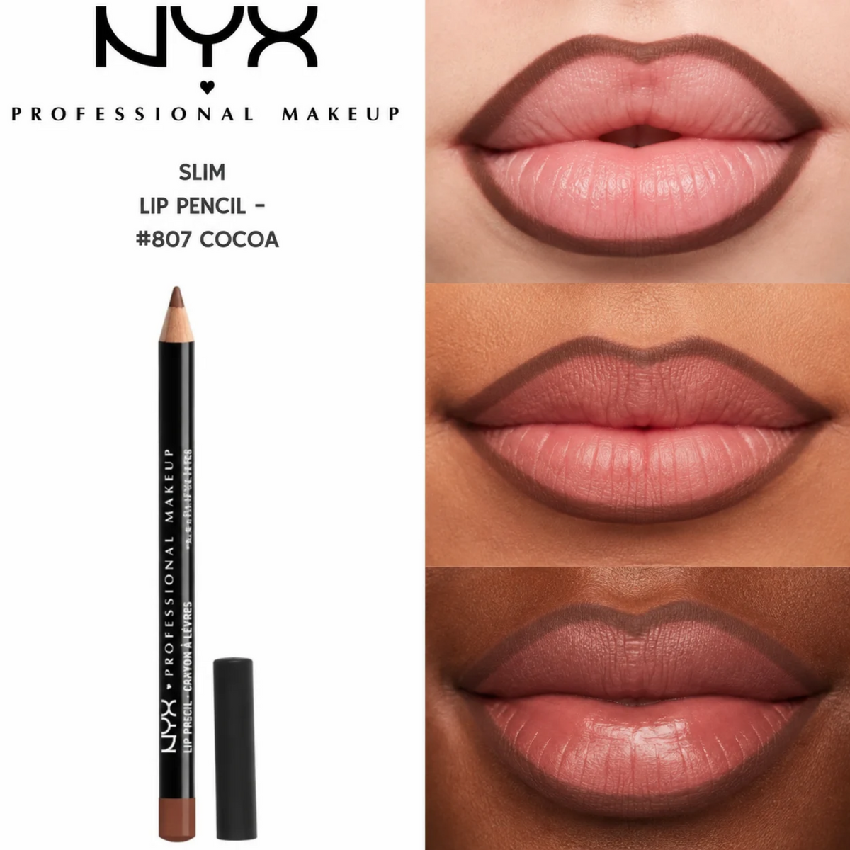 NYX Slim Lip Pencil - #807 Cocoa