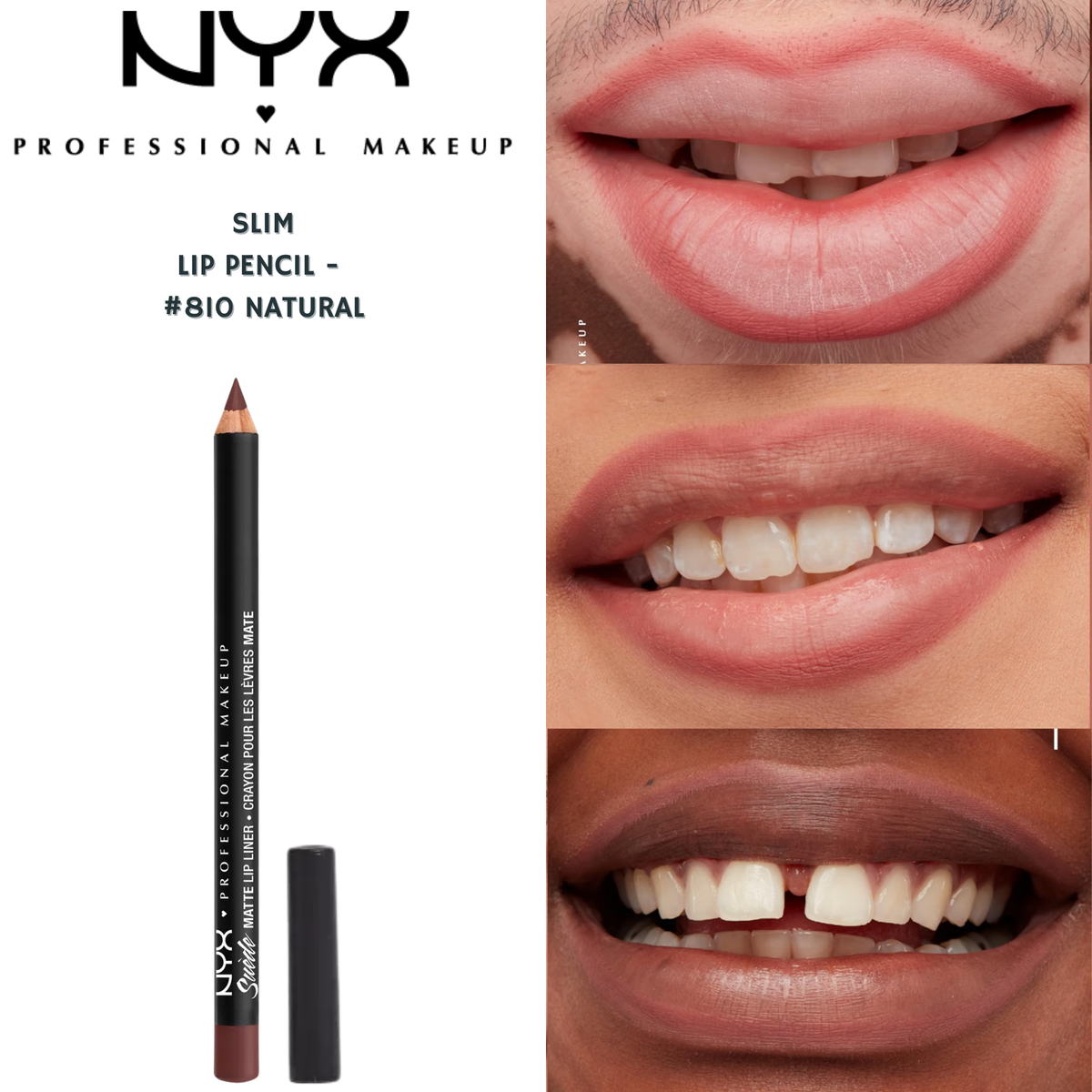 NYX Slim Lip Pencil - #810 Natural
